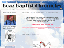 Tablet Screenshot of boazbaptist.com